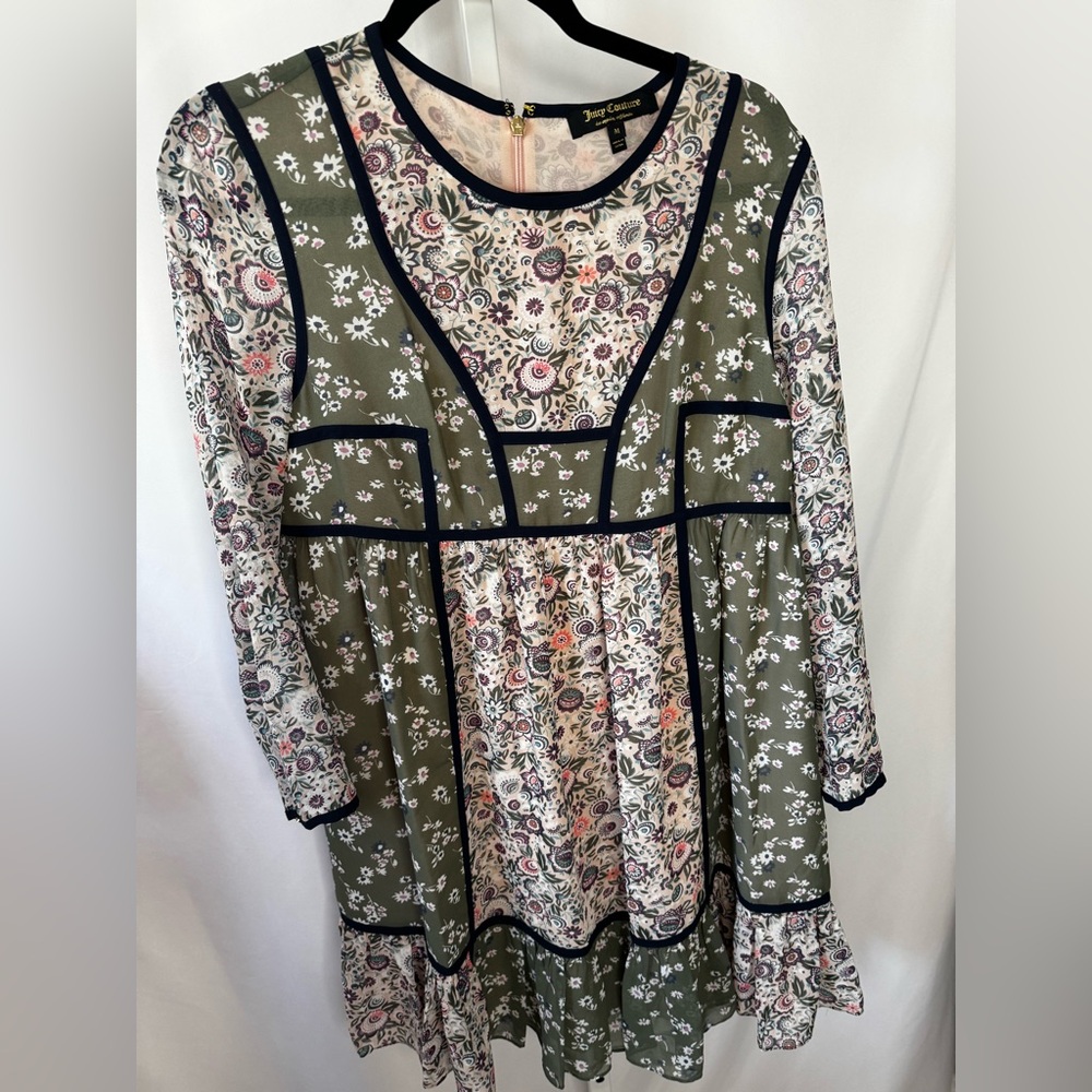 Juicy Couture patchwork floral print dress